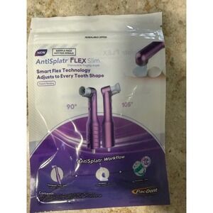 Pac-Dent AntiSplatr FLEX Slim Disposable Prophy Angles 3ct Sample Pack Purple